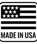 "Made in USA label showing American flag for Eight And Ten Beaded Ball Chain Pull Loop Connectors Pack Of Twelve In Stainless Steel Usa Made For 8 And 10 Beaded Ball Chains Perfect For Diy Jewelry Keychains Lanyards And Craft Projects."