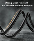 Close-up of strong, wear-resistant and flexible cable for 12V 5A Security Camera Power Supply With 8 Way Splitter Cable