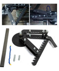 Premium Black Oxide Steel Manual Tube And Pipe Bender For Round Square Stock Heavy Duty Hand Bending Tool Ratcheting Handle.