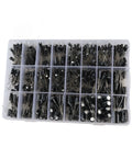 Must-Have 630Pcs Aluminum Electrolytic Capacitor Kit With 24 Values And High Precision For Repairs organized in storage box.