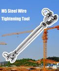 5Pcs Marine Grade Stainless Steel Jaw And Jaw Turnbuckles For Cable Tension In Rigging Systems Heavy Duty Wire Rigging