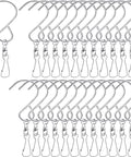 24 Piece Swivel Clip Hanging Hooks With Dual Rotation And Spiral S Shape Design Includes Sturdy Plastic Storage Bin for zero fuss organization.