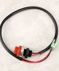 Keyless Start Stop Switch For Outboard Marine Engines, Round Push Button Ignition With 45cm Wire, No Key Needed, ABS Construction
