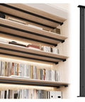 Heavy Duty Countertop Support Brackets For Granite Counters Adjustable Steel Pole Bars Built Tough As Nails No Sweat Setup Rock Solid Cabinet Legs Major Home Glow Up Baked Enamel Finish Shelf Gear holding wooden shelves with books.