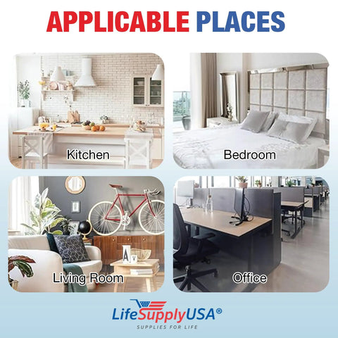 62500 True HEPA Replacement Filter For Sears Kenmore 83236 83256 Air Purifier By LifeSupplyUSA applicable in kitchen, bedroom, living room, office