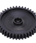 40 Tooth High Strength Steel Sprocket For Roller Chain Gear Transmission With Precise Mod 0.8 industrial steel gear viewed top side.