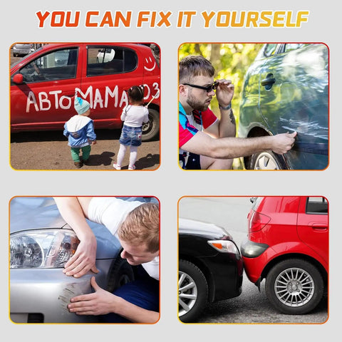 Various car scratches and repair using 2-In-1 Car Touch Up Paint Pen For Quick Scratch Repair And Seamless Color Fill