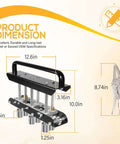 Three Station Edge Roller Bead Bender dimensions for sheet metal 0 to 90 degree bends, pro grade tool for roofing projects