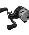 Sniper Economy Micro Spincast Reel With Clam Pack And Stainless Steel Cone, Lightning 6.2:1 Gear Ratio, 25 IPT, side view