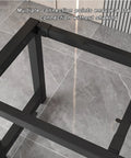 Close-up of Heavy Duty Steel Table Legs And Removable Metal Frame showing multiple connection points for stability.