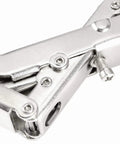 Close-up view of Heavy Duty 170 Degree Cabinet Hinges For Frameless Doors Concealed Hydraulic Soft Close Buffer Dampers solid steel structure.