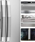 Five Piece Fridge And Microwave Door Handle Covers No Sweat Washable Without Fading Keeps Handles Smudge Free Gray Set