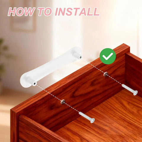 Top Shelf Yellow Cabinet Knobs And Drawer Pull Handles Strip Pattern Furniture Hardware Upgrade Slick Plastic Finish Easy Install visual guide for installation