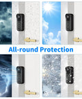 Doorbell Mount For All New Video Doorbell With Outlet Wall Mount For Sync Module Core No Drilling No Screws Camera Mounting Holder Easy Install For Blink Doorbell Outdoor System in different weather conditions
