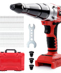Cordless Rivet Gun For Milwaukee 18V Battery Tool Only With Brushless Performance Pop Rivet Tool For Stainless Steel