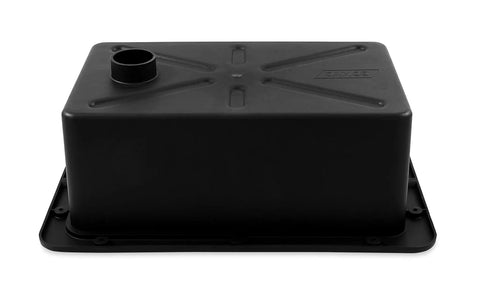 Badass Vented RV And Marine Battery Box Fits Group 24 Battery, black plastic with hose port, designed for secure storage.