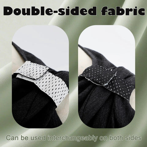 Double-sided fabric of Softball Sleeve Holders With Hook Loop Fasteners Reversible Black And White Sleeve Ties for Sports Shirts