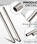 Two Pack Five Eighths Inch Outer Diameter Cold Rolled Steel Tube Seamless Round Tubing for Industrial and Automotive Projects