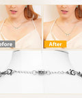 Magnetic Necklace Extenders Set With Ten Pieces In Five Sizes Two Each No Fuss Double Clasp Adjustable Lobster Clasp Extensions