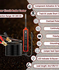 Power Circuit Probe Tester for 6V To 24V DC Systems with LED Polarity Indicator and features list, coiled wires