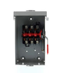 Inside view of 60 Amp 3-Pole 240V General Duty Safety Switch Non-Fusible Outdoor Compact Series Built Tough With Quick-Make Break Action Metal Handle