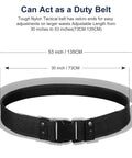 Adjustable 10 In 1 Black Tactical Duty Belt Set With Holster And Pouches For Men And Women Law Enforcement Cosplay Costume