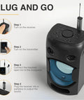 Digital Wireless Karaoke Microphone System setup instructions with mini receiver and bodypack transmitter for gigs