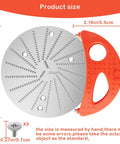 Blade And Crescent Tool Replacement Kit for Jack Lalanne Power Juicer with dimensions, stainless steel blade, and orange handle.