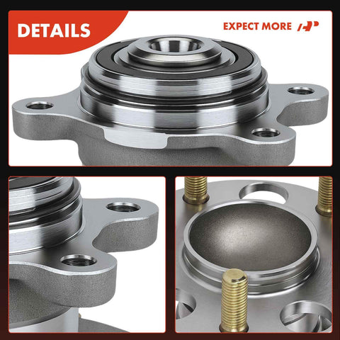 Rear Wheel Bearing and Hub Assembly for Honda Civic 2006 2011 L4 1.8L FWD With Four Wheel ABS 5 Lug Fit Replacement Part