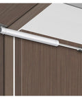 Gas Spring Automatic Door Closer with Soft Close Adjustable Buffer Force overhead door closer on wooden door