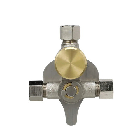 Lead Free Mixing Valve With Integral Filter For Sensor Faucets AquaSense Compatible P6900 MV XL Pro Grade Brass Body front view