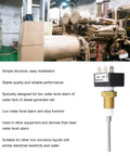 Water Tank Level Alarm Sensor With Normally Open Operation One Quarter NPT Thread Mount shown with installation example