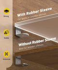Image of Absolute Game Changer 50 Pack Heavy Duty Shelf Support Pegs with rubber sleeves for stable glass or wood shelves.