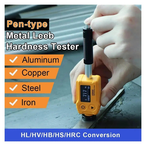 Heavy Duty Portable Digital Hardness Tester For Steel And Cast Iron Featuring Dead Nuts Accurate Leeb Gauge Readings, measuring metal.
