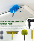 2 Pack Universal Joint Angle Adapters For Telescoping Extension Poles used with cleaning tools on air conditioner