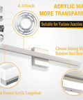 24 Inch LED Vanity Light Bar Over Mirror For Bathroom With Dope Chrome Finish, 14W, Cool White 6000K, 110V, IP44 Waterproof