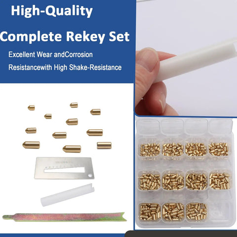 Lock Pinning Kit For Schlage Rekeying SC1 SC4 Keyways with pins and tools displayed in packaging