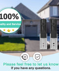 Garage Door Sensor Replacement Kit For Genie And Overhead Openers Made After 1993, Dual Sending And Receiving Sensors displayed