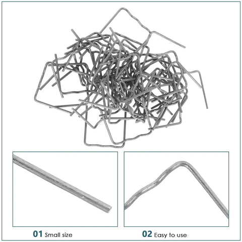 High Performance Hot Plastic Bumper Repair Welding Staples For Auto Body Work With Precision 0.8mm Rods scattered, showing various angles.