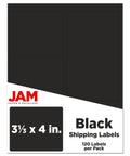 No Fuss Peel And Stick Shipping Address Labels In Sharp Black Large 3.3 By 4 Inches Top Grade Paper 120 Count Pack for packaging.
