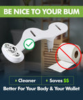 Warm And Cold Bidet Attachment With Dual Nozzle For Toilet Self Cleaning Nozzles And Ceramic Valves Easy DIY Install No Fuss Picture Instructions