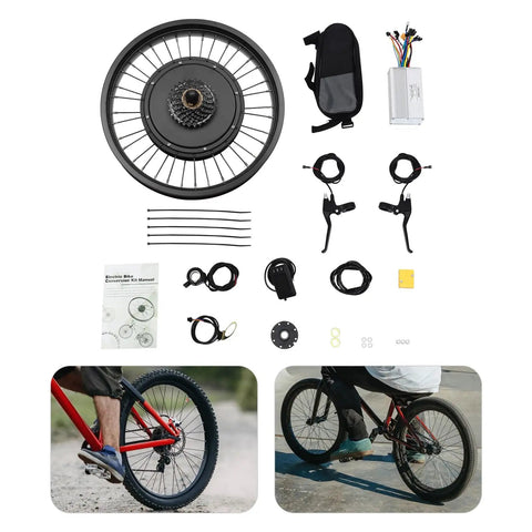 Boost Your Ride With A 1000W 20 Inch Rear Wheel Electric Bike Conversion Kit Equipped With PAS And LCD Display, components layout