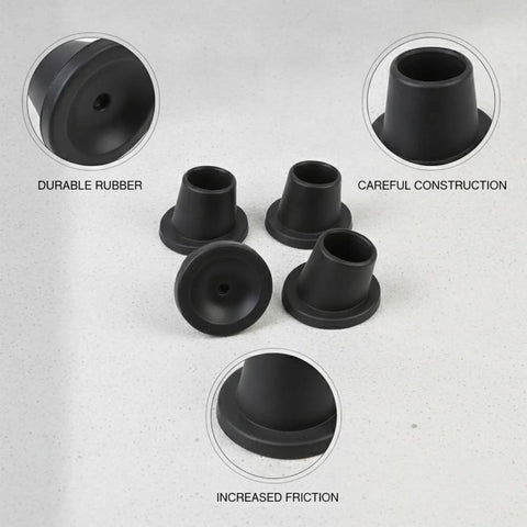 Press On Rubber Foot Pads For Furniture Legs Set Of 4 No Slip Replacement Tips with durable rubber and careful construction