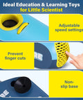 Close-up of Air Aerodynamics STEM Toy for Kids 3 Plus with adjustable speed, safety features, and non-slip base detail.