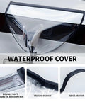 All Black EV Charging Port Protector With Magnetic Guard And Secure Strap Fits Steel Body Rides To Block Grime And Hold Fast Through Daily Commutes And Road Warriors, featuring transparent waterproof cover and magnetic seal.