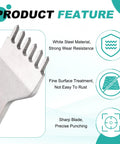 Leather Stitching Punch 3.0mm 10 Prong Carbon Steel Hole Punch Tool features and design details