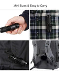 Ultra Bright Mini LED Flashlight Pen Style 5 Pack clipped on clothing and backpack, Pocket Sized Adjustable Focus Zoomable Handheld Flashlights, 300 Lumens, Small and Durable
