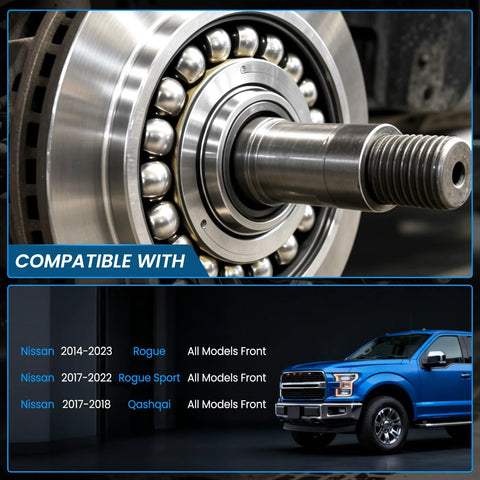 Close-up of Wheel Bearing Hub Assembly With ABS For Nissan Qashqai 2017 2018 Rogue 2014 2023 Rogue Sport 2017 2022