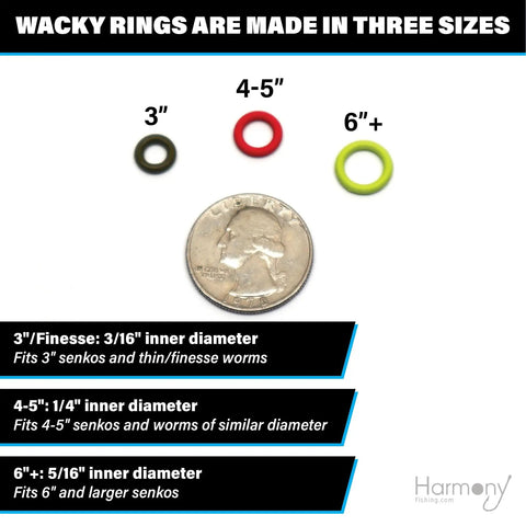 Bait Saver O Ring Set For Senkos And Worms That Prevents Tearing On Wacky Rig And Neko Rig 100 Count Black Fits 4 To 5 Inch Soft Plastics For Dock Snags And Cover Fishing size chart
