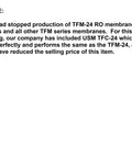 Note about TFM-24 replacement with USM TFC-24 for Replacement Filter Kit For GXRM10RBL Reverse Osmosis System Includes FX12P Stage 1 And Stage 3 Carbon Filters And TFM24 Or FX12M Stage 2 Membrane No Flow Control Or Screen Retail Box